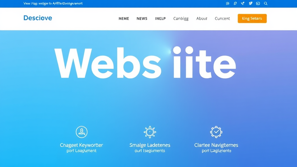Moderne Website mit ansprechendem Design, optimiert für mobile Geräte, zeigt Keywörter, schnelle Ladezeiten und klare Navigationselemente für bessere Nutzererfahrung.