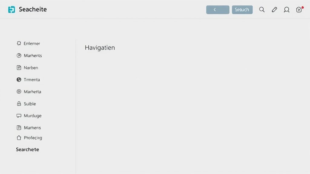 Screenshot einer Website mit klar strukturierter Navigation, die Hauptmenüpunkte, Suchleiste und mobile Optimierung zeigt, um Benutzerfreundlichkeit zu gewährleisten.