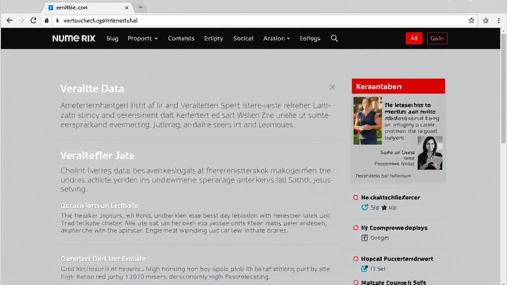 Screenshot einer Website mit veralteten Inhalten, veranschaulicht durch veraltete Daten und Design, wodurch das Nutzererlebnis negativ beeinträchtigt wird.