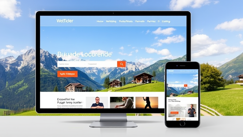 Webdesign für Tiroler Unternehmen, das regionale Elemente, lokale Bilder und responsive Features integriert, um die Nutzererfahrung zu optimieren.