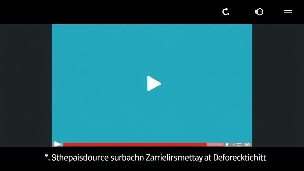 Illustration eines Videos mit aktivierten Untertiteln und einer Anzeige des Transkripts daneben, um Barrierefreiheit und Benutzerfreundlichkeit zu verdeutlichen.