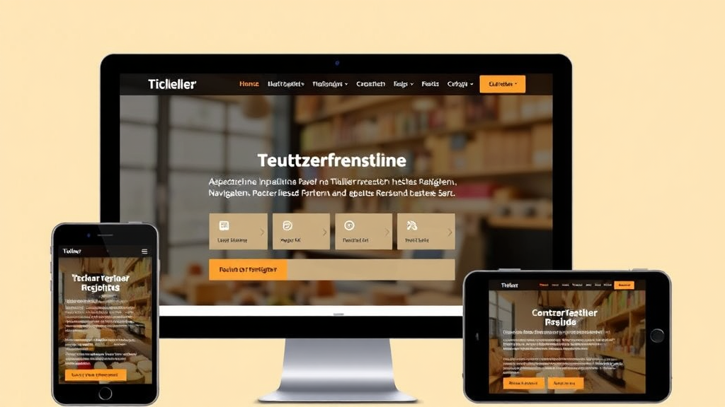 Screenshot einer benutzerfreundlichen Website für Tischlerbetriebe mit klar strukturierter Navigation, verständlichen Menüpunkten und responsivem Design auf verschiedenen Geräten.