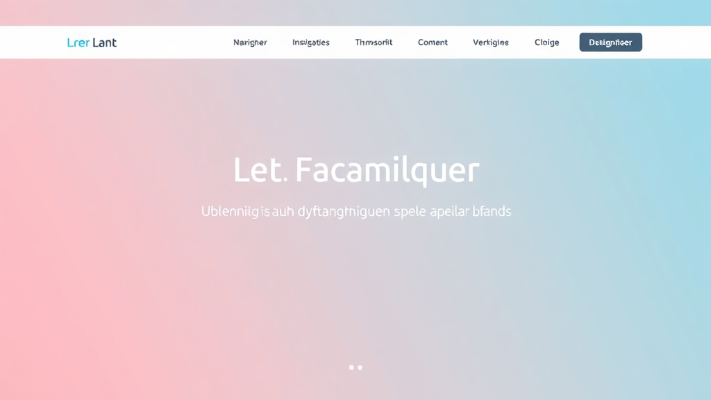 Startseite mit klarer Navigation, einheitlichem Design, visueller Hierarchie und minimalistischen Elementen, die Benutzerfreundlichkeit und Zugänglichkeit fördern.