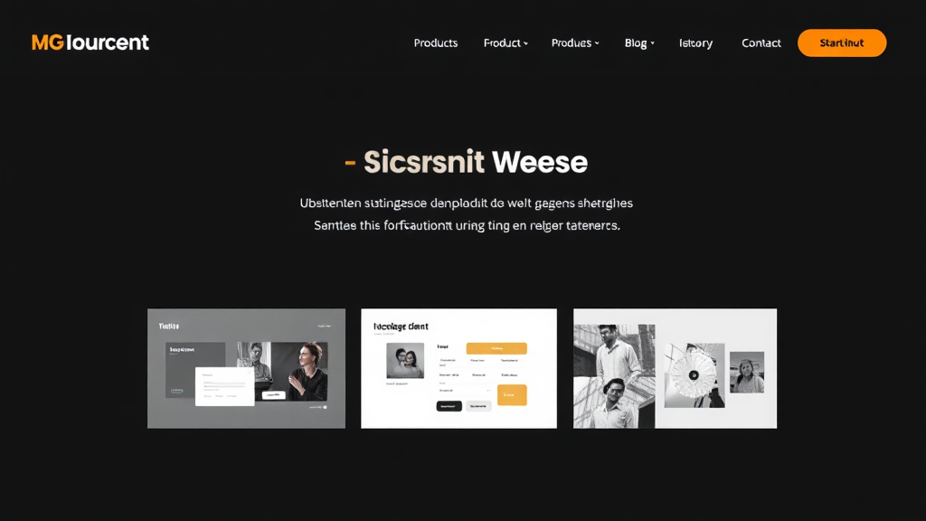 Strukturierte Website eines mittelgroßen Unternehmens mit Startseite, Informationen über das Team, Produktseiten, Blog und Kontaktmöglichkeiten.