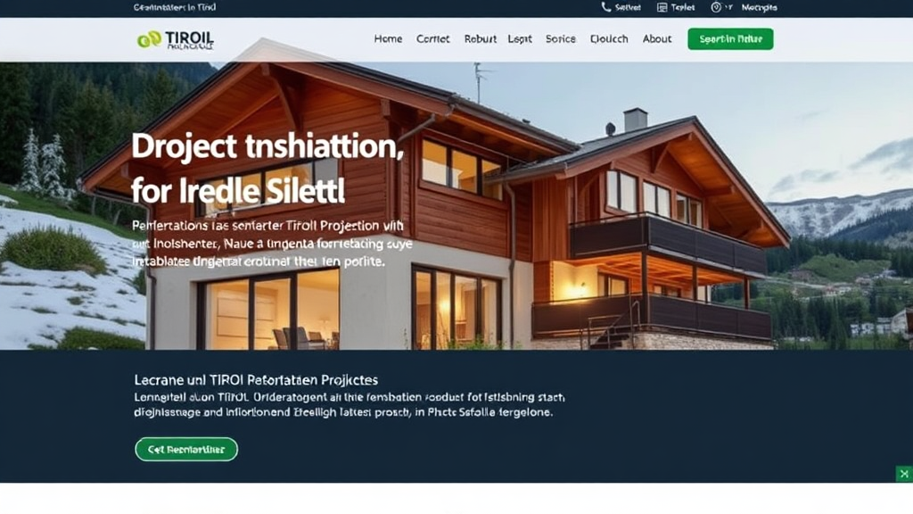 Webseite eines Installateurs in Tirol mit hochwertigem Inhalt, professionellen Bildern von realen Projekten und klaren Leistungsbeschreibungen zur Kundenansprache.